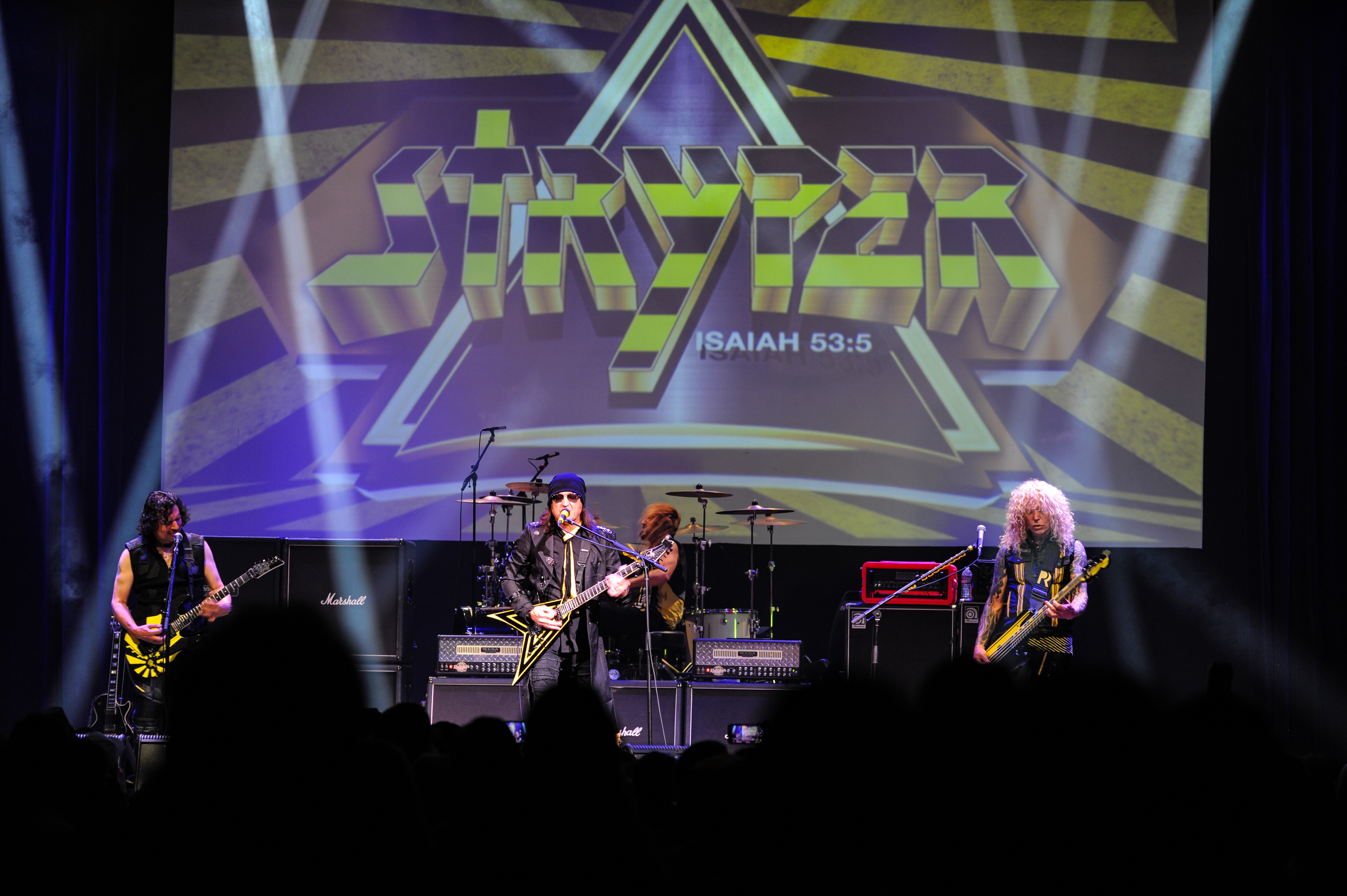Stryper performing live at House of Blues Houston